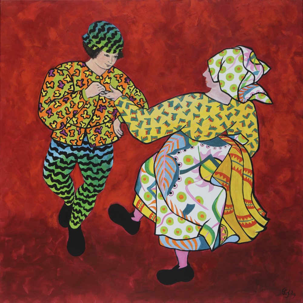 Pascale JULY - Tableau 10 - 80x80cm