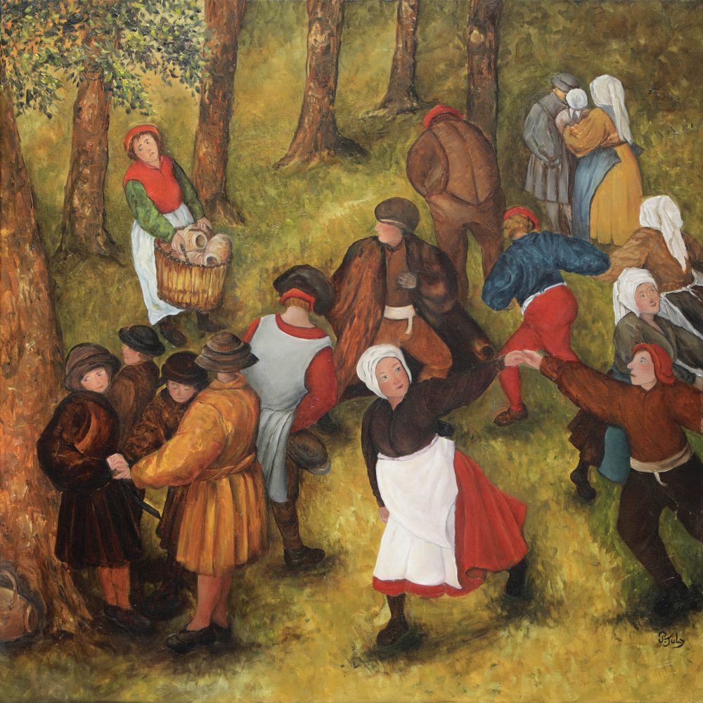 Pascale JULY - Tableau 7 - 80x80cm